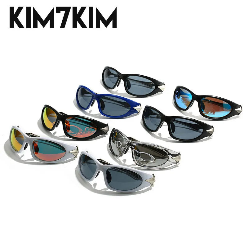 Steampunk Y2k Sport Sunglasses Women 2026 Luxury Men Sun glasses For Female 2000's Futuristic Goggles Eyewear Accessories Lenses