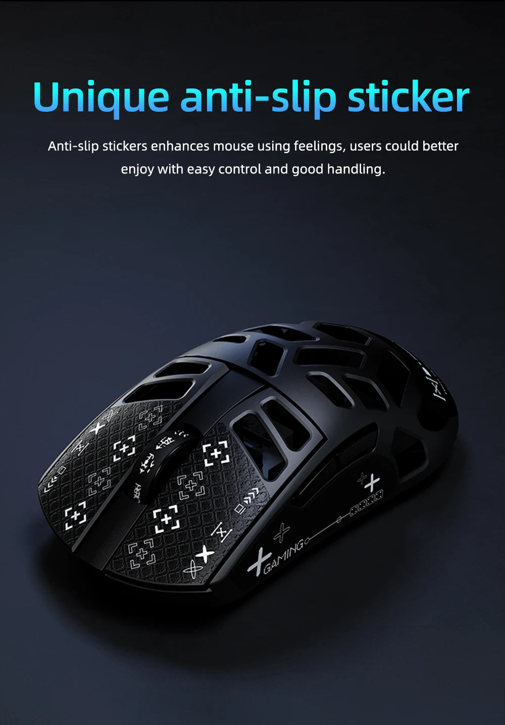 DAREU Al-mg Tri-mode 8Khz PBT trådløs gamingmus med hurtigopladning, PAW3950, 30000 DPI, letvægtsdesign til PC-gamere