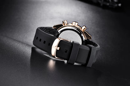 PAGANI DESIGN New 45mm Men Quartz Watch Rubber Belt Men's Luxury Watch Fashion Casual Sports Male Clock Relogio Maasculino