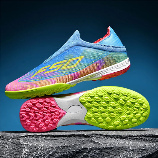 New Men's Soccer Shoes Grass Adult Non-Slip Football Boots Ultralight Sport Indoor Cleats Non Slip Fg Turf Futsal Comfortable