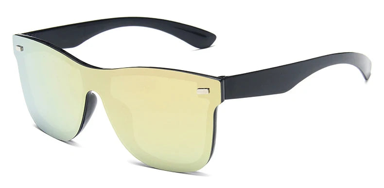 Luxury OverSized Glasses Women Anti-Reflective Mirror Sunglasses Square Plastic Eyeglasses