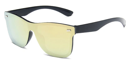 Luxury OverSized Glasses Women Anti-Reflective Mirror Sunglasses Square Plastic Eyeglasses
