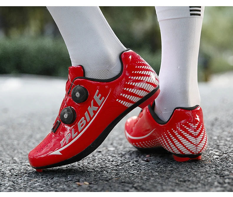 New Men's and Women's Bicycle Shoes,Outdoor Cycling Shoes,Three Functional Soles,Professional Training Shoes