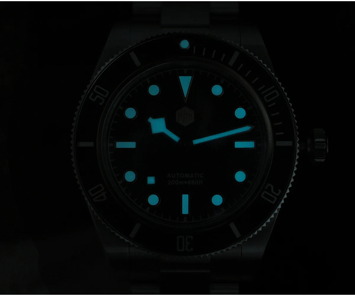 San Martin New 40mm BB58 Retro Luxury Diver Watch NH35 Automatic Mechanical Watches For Men Sapphire Luminous 20Bar Reloj SN0008