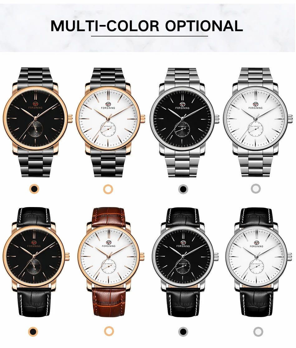 2024Famous Luxury Brand Men's Watches Mechanical Movement Leather Strap Automatic Self-winding Clock Male Big Dial Wrist Watches