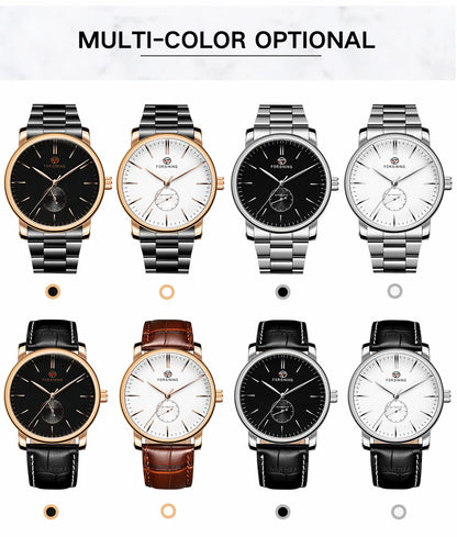 2024Famous Luxury Brand Men's Watches Mechanical Movement Leather Strap Automatic Self-winding Clock Male Big Dial Wrist Watches