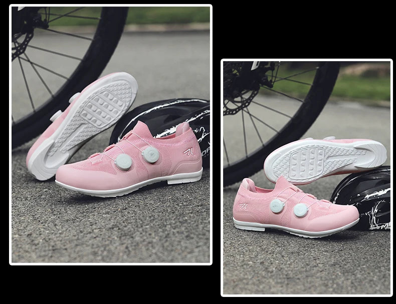 Professional Men Cycling MTB Shoes Route Cleats Speed Road Bike Sneaker Racing Women Flat Bicycle Mountain Spd Biking Footwear