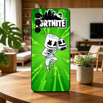 F-Fortnites-PC Game Phone Case For Samsung S25, S24, S21, S22, S23, S30, Ultra, S20, Plus, Fe, Lite, Note, 10, Black Cover