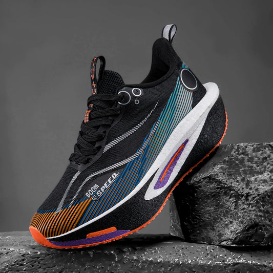 Scarpe da running con piastra in carbonio uomo donna, sneakers professionali da maratona e gara, traspiranti e leggere, per corsa su strada e allenamento