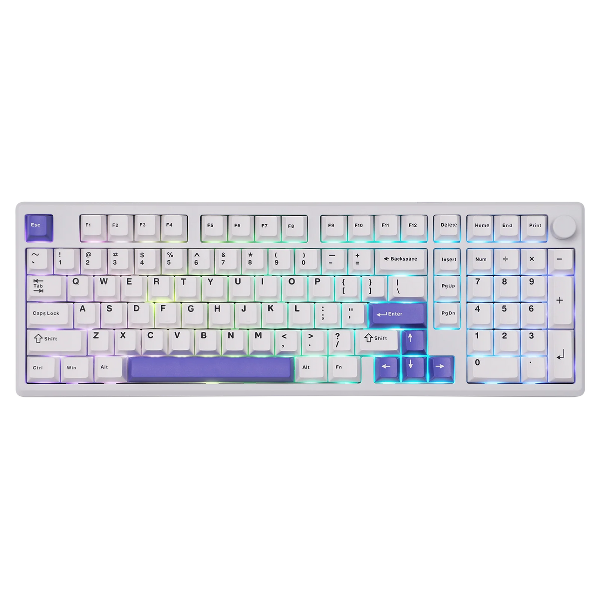 EPOMAKER Galaxy100 1800 ANSI US Layout Hot-Swap Gasket-Mounted Tri-mode Wireless Aluminum Mechanical Gaming Keyboard