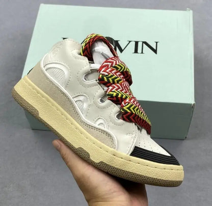 Men's and Women's Original Thick Soled Casual Sports Shoes LANVIN SPORT Fashion Casual Sneakers for Couples Skateboard Shoes
