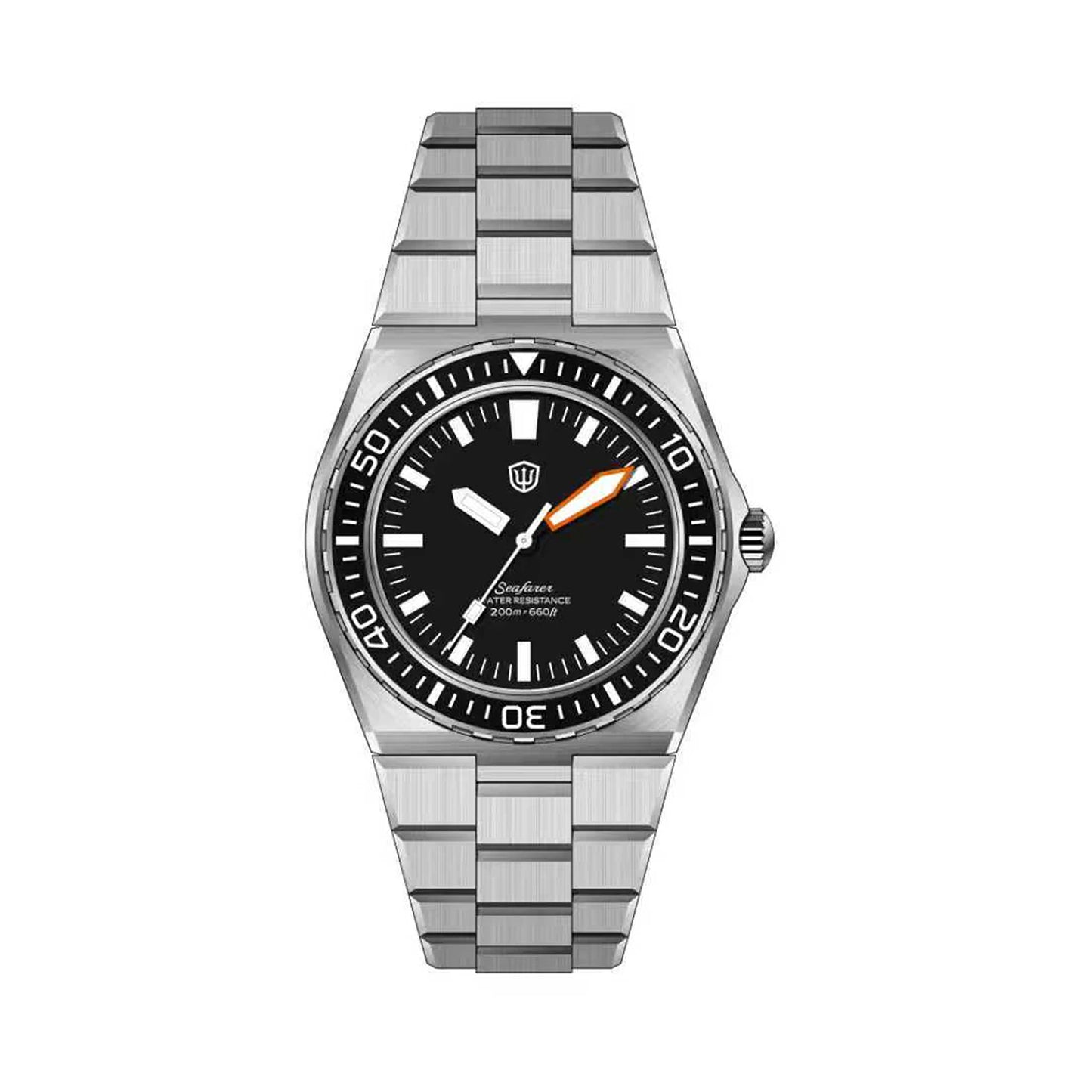 Watchdives WD0017 41mm Quartz Dive Watch Sapphire Crystal 200M Waterproof Ronda 515 VH31 Sweep Second BGW9 Lume Stainless Steel