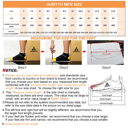 HUMTTO Non-slip Cushioning Running Shoes Men Breathable Mesh Lace-Up Sport Jogging Trekking Shoes Summer Outdoor Light Sneakers