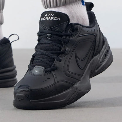 Nike Ανδρικά Παπούτσια Air Monarch IV Μαύρα Triple Black Dad Παπούτσια Τρεξίματος 415445-001