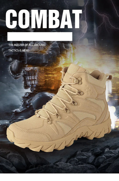 Uppgraderade taktiska strids- och träningskängor för män – utomhus, camping, slitstarka, snabb respons, vandringsskor, fiske, jakt och sneakers för herrar