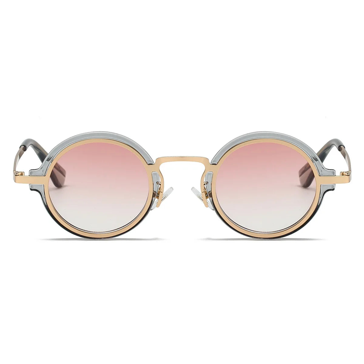 New Retro Small Round Frame Sunglasses for Men's Personalized Steampunk Outdoor Driving Sunglasses Street Photography