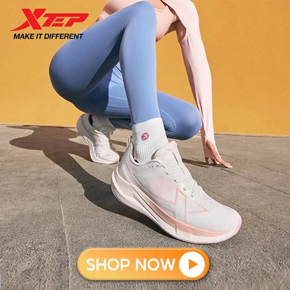 Xtep 2000km 5.0 Running Shoes Women Resistant Durable Combat Wear Resistant Lightweight Sneakers New Arrival 874118110024