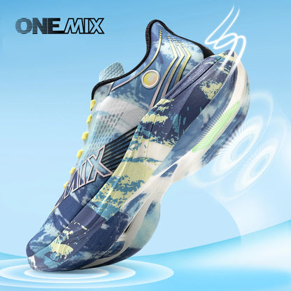 ONEMIX New Nylon Carbon Board Marathon Running Racing Shoes Shock-Absorbing Professional Stable Support Ultra-Light Rebound Sneakers