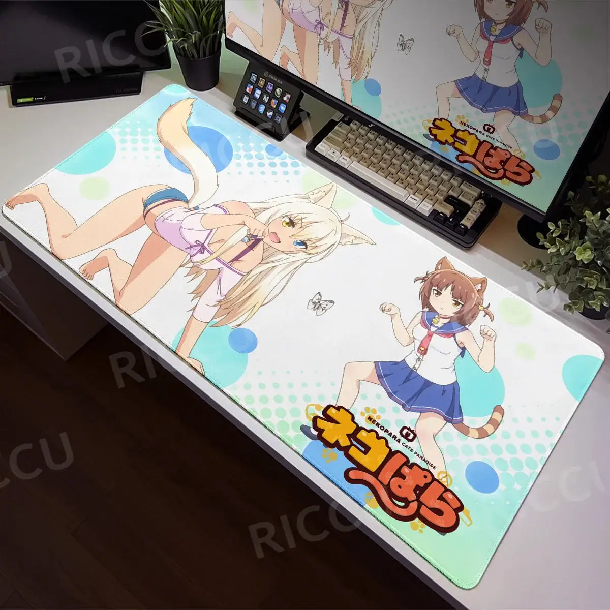 Nekopara XXL Home HD Γραφείο υπολογιστή Ποντίκι Anime Μεγάλο μαξιλάρι ποντικιού Γραφείο Φορητός υπολογιστής Επιτραπέζιος υπολογιστής Αξεσουάρ παιχνιδιών Τεχνολογία
