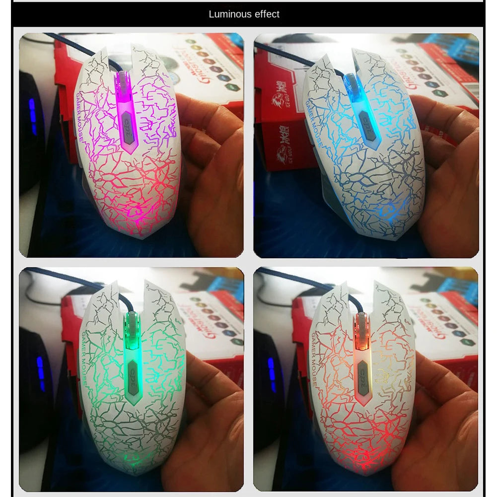 2400 DPI laidinė USB žaidimų pelė su RGB LED apšvietimu, ergonomiška kompiuterio pelė, skirta asmeniniams kompiuteriams, nešiojamiesiems kompiuteriams ir „MacBook“, profesionali 6 mygtukų optinė žaidimų pelė