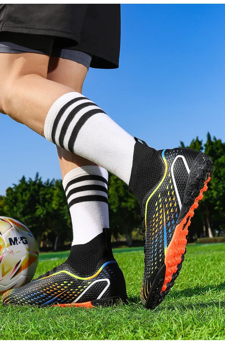 New Men Soccer Shoes Professiona Football Boot Turf Futsal Match Grass Unisex Outdoor Training Soccer Cleats Non-slip Breathable