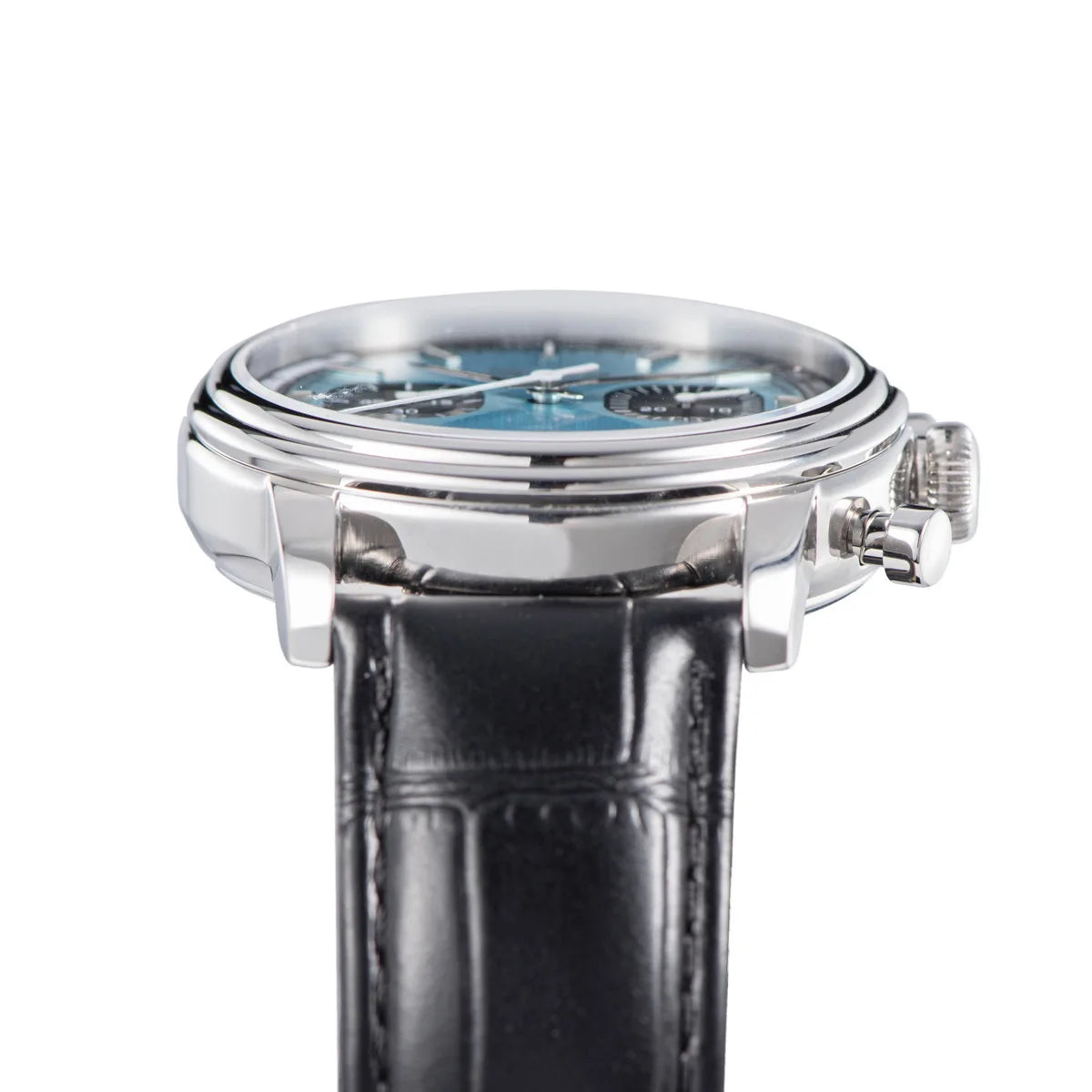 Sugess Watch of Men Pilot 1963 Wristwatches ST1906 Chronograph Handwind Movement Domed Sapphire Waterproof PowerReserve Lume V2
