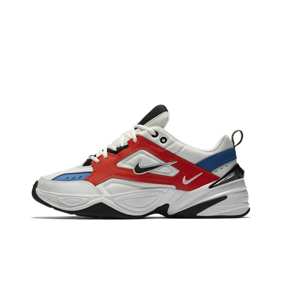 POIZON Nike M2K Tekno Branco Preto Laranja AV4789-100