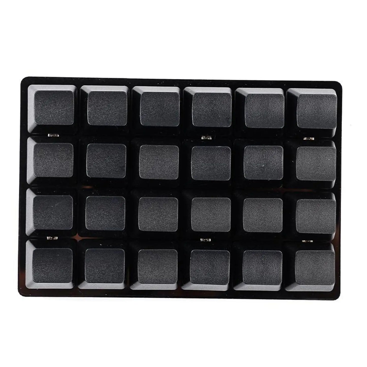 Mini teclado mecânico USB personalizado de 24 teclas preto/branco para gaming, Sayo Device, teclado programável de atalhos com teclas macro