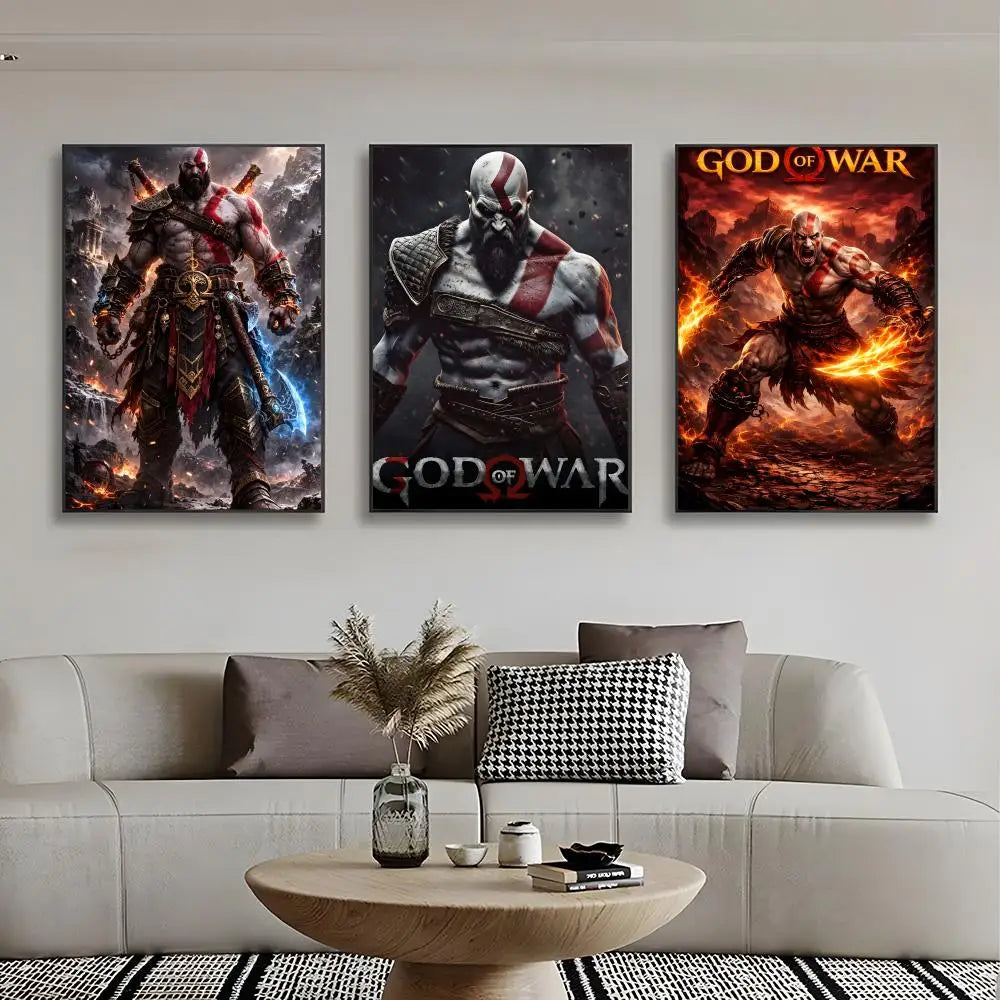 God Of War Poster Wall Art Print Decorative Mural Home Decor Gift Unframed