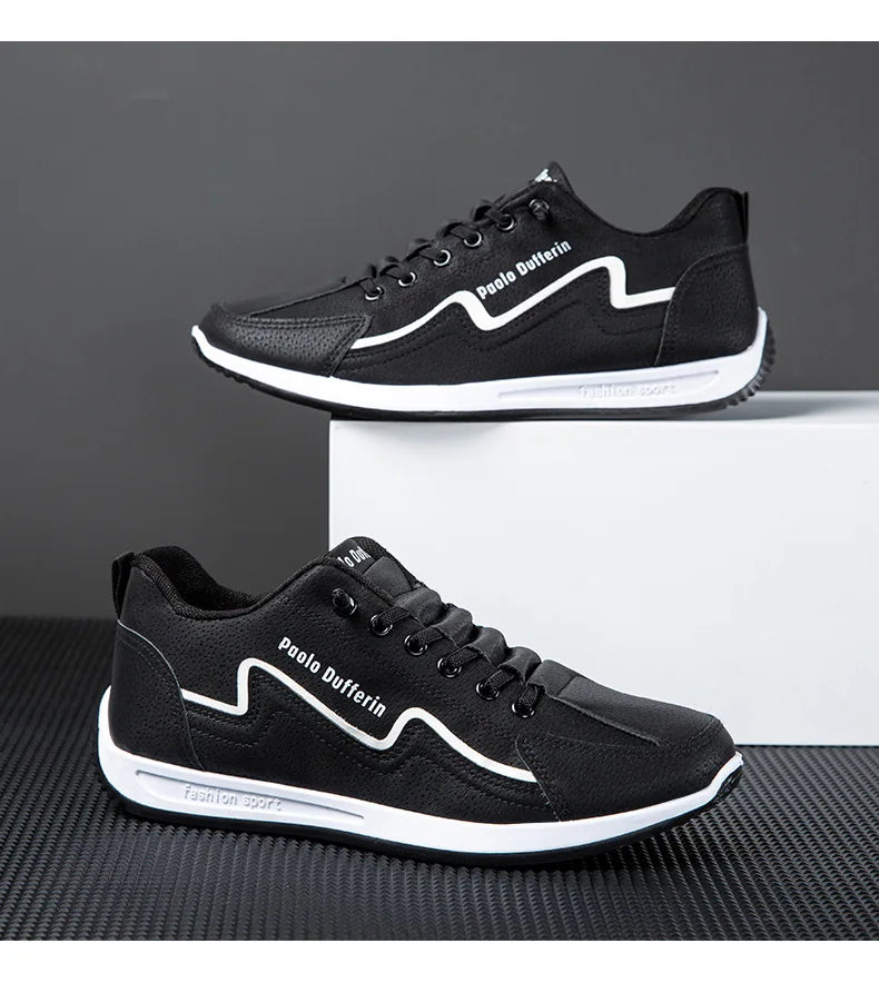 Large Size Men's Comfortable Breathable Soft Bottom Running Shoes Casual Style Sporty Retro Stripe Design Rubber Outsole