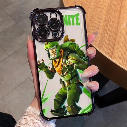 Anime Fortnite-game telefoonhoesje met game-design voor Xiaomi Redmi A7 15 A3 15C 14C K50 A1 Note 15 14 13 12 12s Pro Plus 4G 5G, valbestendig