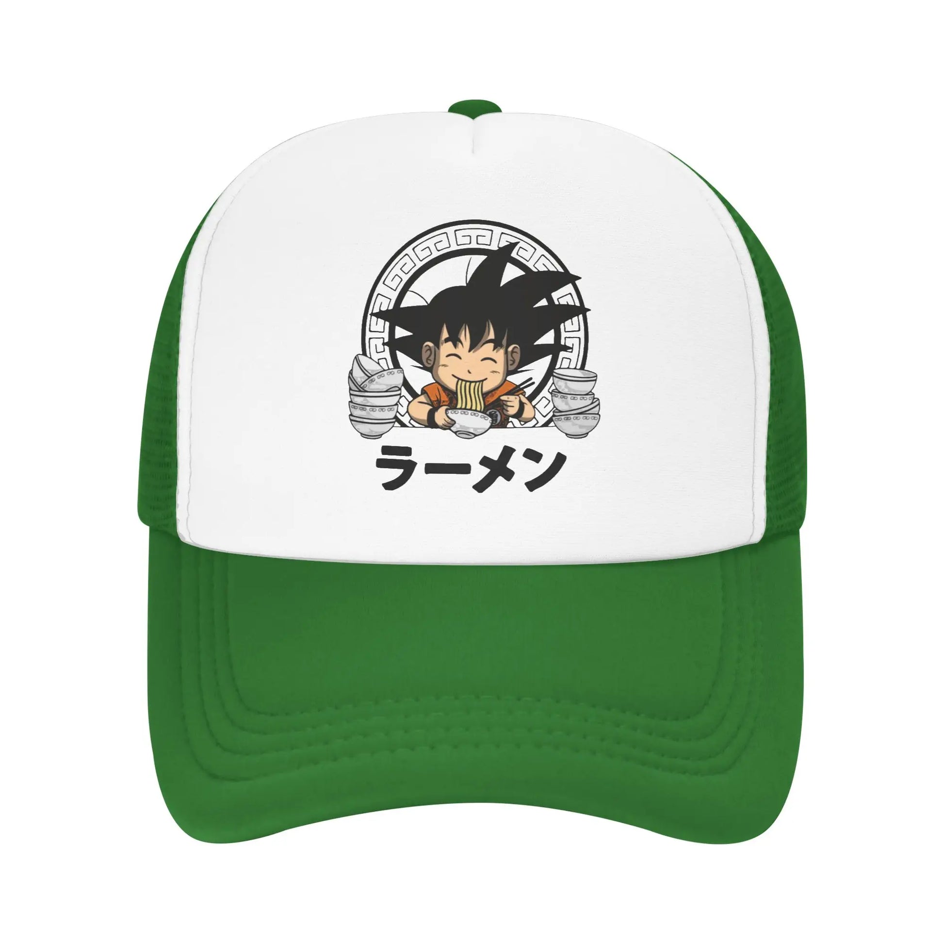 Goku Kid Ramen Dragon Ball Trucker Hat Men Women Vintage Anime Manga Hats Sports Cap Adjustable Polyester Baseball Caps Summer, Produit gaming premium Fraquane, produits de luxe, nouvelle génération, équipement gamer