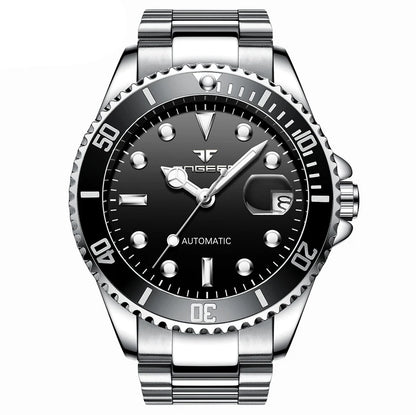 Mechanické náramkové hodinky BINBOND pro muže, luxusní, s luminiscenčními ručičkami, vodotěsné, s automatickým nátahem, s tourbillonem, skeletové