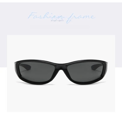 Rivets Y2K Sports Punk Sunglasses Women Designer Rectangle Goggle Men Luxury Sun Glasses UV400 Driving Cycling Fashion Eyewear