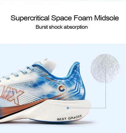ONEMIX New Nylon Carbon Board Marathon Running Racing Shoes Shock-Absorbing Professional Stable Support Ultra-Light Rebound Sneakers