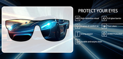 Fashion Sun Glasses Square Polarized Sunglasses man Driving Fishing Luxury Brand Designer UV400 Eyewear
