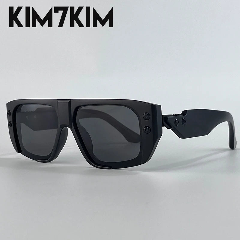 Steampunk Square Polarized Sunglasses Men Big 2026 Luxury Brand Punk UV400 Driving Sun Glasses Fashion Eyewear For Male Shades