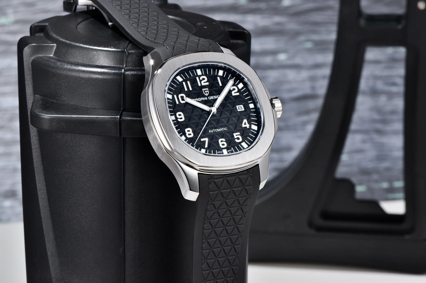 PAGANI DESIGN 2026 New Men's Watches Rose Gold Top Luxury  Automatic Watch For Men Barrel dial Steel Mechanical Wristwatch Men