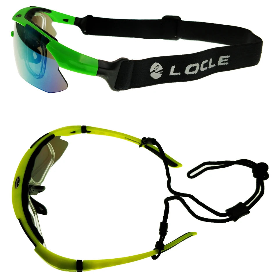 LOCLE Cycling Glasses UV400 Polarized Cycling Sunglasses Men Road MTB Bike Bicycle Glasses Fishing Riding Goggle Cycling Eyewear