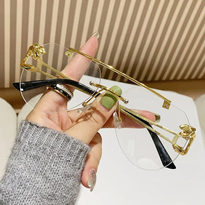 Rimless Women Sunglasses Luxury Designer Vintage Uv400 Men Sun Glasses Lunette Shades De Soleil Femme Gafas De Sol Mujer Lentes