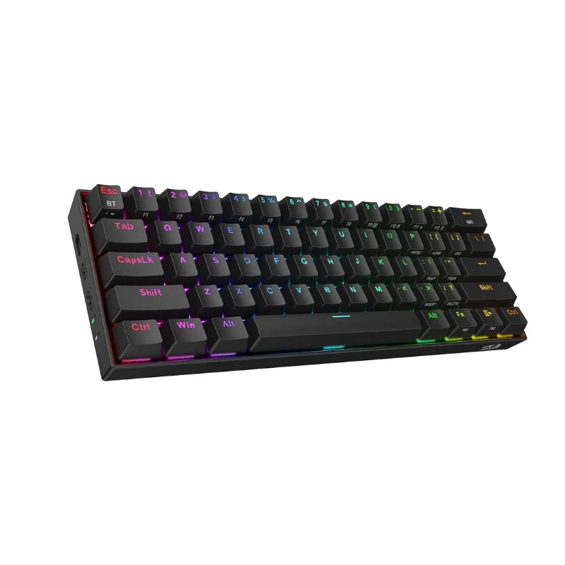 Redragon K530 Pro Draconic 60% Wireless Mechanical Keyboard, 61-Key RGB Hot-Swappable Gaming Keyboard, Bluetooth 5.0/2.4GHz/USB-C Tri-Mode Mechanical Keyboard