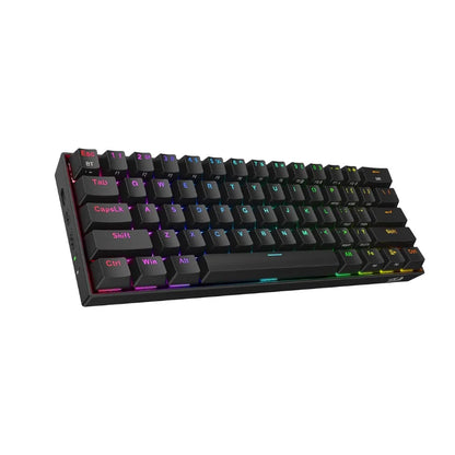 Redragon K530 Pro Draconic 60% Wireless Mechanical Keyboard, 61-Key RGB Hot-Swappable Gaming Keyboard, Bluetooth 5.0/2.4GHz/USB-C Tri-Mode Mechanical Keyboard