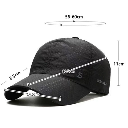 Solid Running Cap Thin Quick Drying Breathable Duck Tongue Outdoor Men's woman Sun Summer Fishing Avisor Baseball Cap