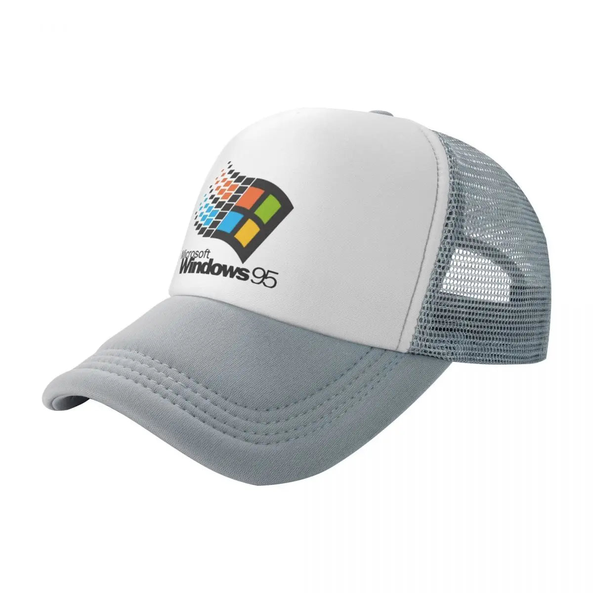 Șepci de baseball unisex „Windows 95 Geeks Nerd Mesh” – șepci de soare la modă, șepci ajustabile cu închidere tip snapback, șepci de pescuit – vânzare en gros – șepci Trucker noi