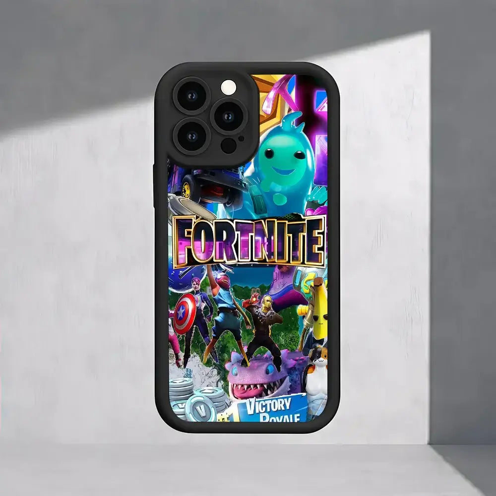 F-Fortnite Gaming-Handyhülle für Samsung S26 S25 S24 S23 S22 S21 S20 F06 M16 Note 20 FE Plus Ultra 4G 5G – weiche Silikon-TPU-Hülle