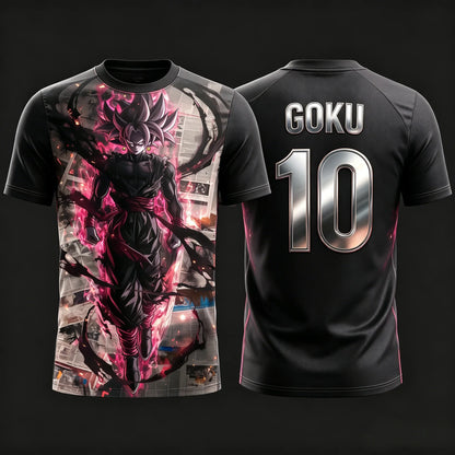 2026 Summer Dragon Ball Retro Fitness T-shirt Men's Oversized 3D Printed Short-sleeved Family Unisex Children's Sports Shirt