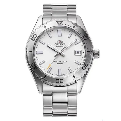 Original Orient Automatic Mechanical Watch 200M Water Resistant Unidirectional Bezel Black Dial Men's Sport Diver Watch