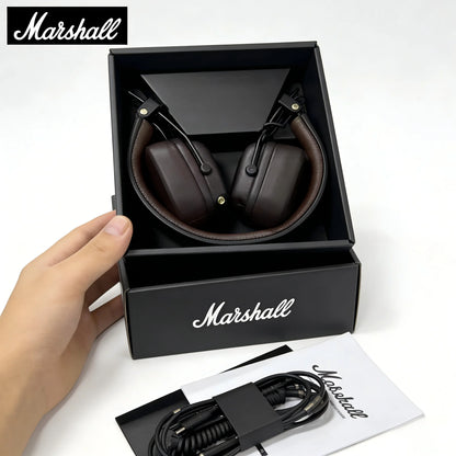 Auscultadores Bluetooth On-Ear Marshall Major V – Auricular Sem Fios Dobrável com Graves Profundos e Microfone para Desporto, Gaming e Utilização Diária