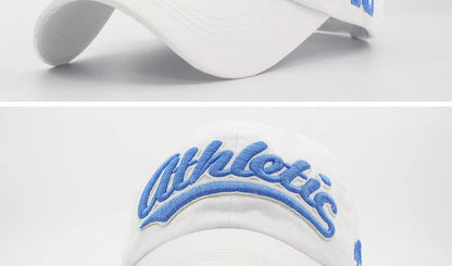 Czapka baseballowa z haftem wielkimi literami – męska letnia czapka codzienna, damska modna czapka typu snapback z bawełny, czapka z daszkiem w stylu hip-hopowym, jesienna czapka z regulowanym paskiem