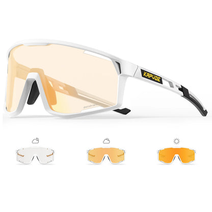 KAPVOE Men Women Road Bike UV400 Goggles Mountain Sports Eyewear Outdoor Photochromic Cycling Sunglasses Bicycle Cycling Glasses